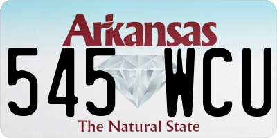 AR license plate 545WCU