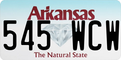 AR license plate 545WCW