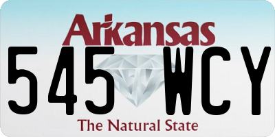 AR license plate 545WCY