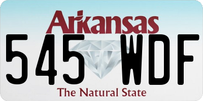 AR license plate 545WDF