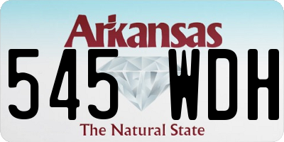 AR license plate 545WDH