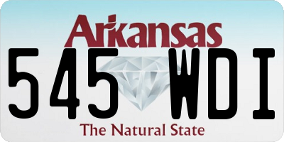 AR license plate 545WDI