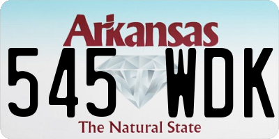 AR license plate 545WDK