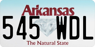 AR license plate 545WDL