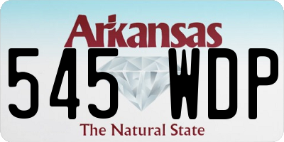 AR license plate 545WDP