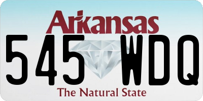 AR license plate 545WDQ