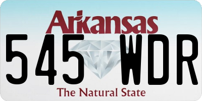 AR license plate 545WDR