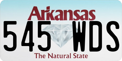 AR license plate 545WDS