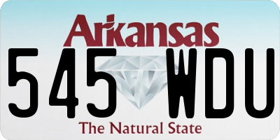 AR license plate 545WDU