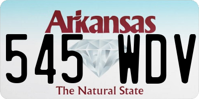 AR license plate 545WDV