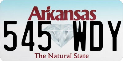 AR license plate 545WDY