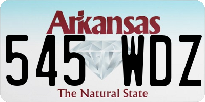 AR license plate 545WDZ