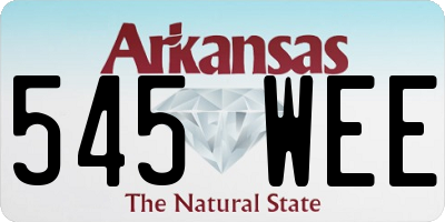 AR license plate 545WEE