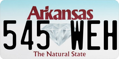 AR license plate 545WEH