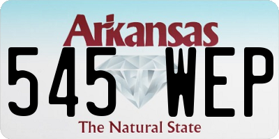 AR license plate 545WEP