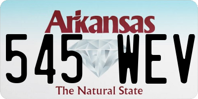 AR license plate 545WEV