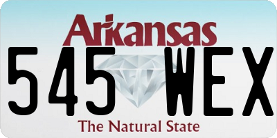 AR license plate 545WEX