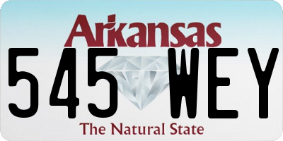 AR license plate 545WEY