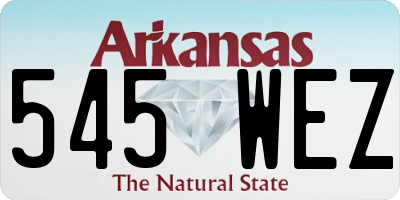 AR license plate 545WEZ