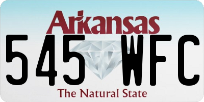 AR license plate 545WFC