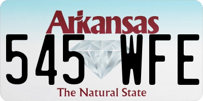 AR license plate 545WFE