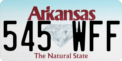 AR license plate 545WFF