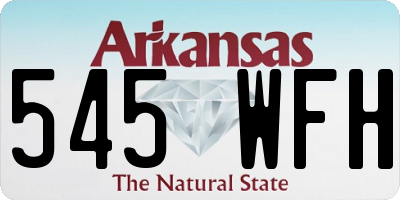 AR license plate 545WFH