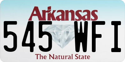 AR license plate 545WFI