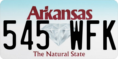 AR license plate 545WFK