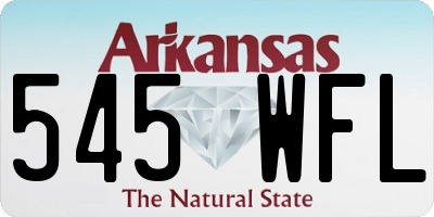 AR license plate 545WFL
