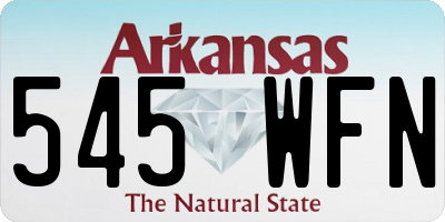 AR license plate 545WFN