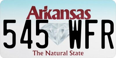 AR license plate 545WFR
