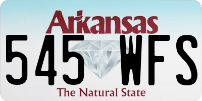 AR license plate 545WFS