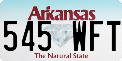 AR license plate 545WFT