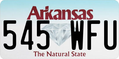 AR license plate 545WFU
