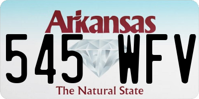 AR license plate 545WFV
