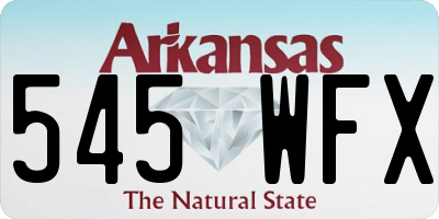 AR license plate 545WFX