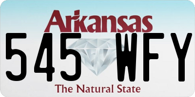 AR license plate 545WFY