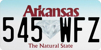 AR license plate 545WFZ