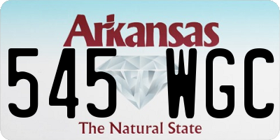 AR license plate 545WGC