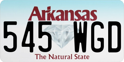 AR license plate 545WGD