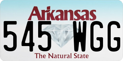 AR license plate 545WGG