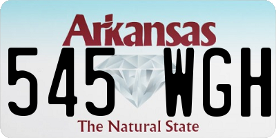 AR license plate 545WGH