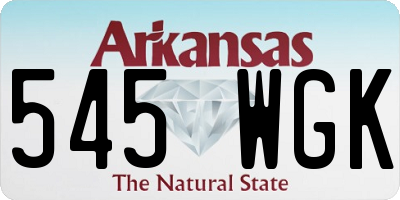 AR license plate 545WGK