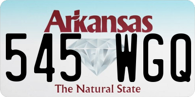 AR license plate 545WGQ