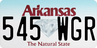 AR license plate 545WGR