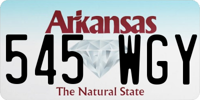 AR license plate 545WGY