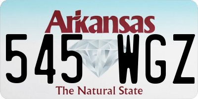 AR license plate 545WGZ