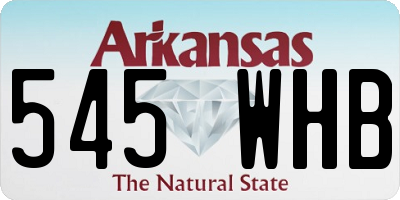 AR license plate 545WHB