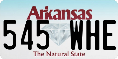 AR license plate 545WHE